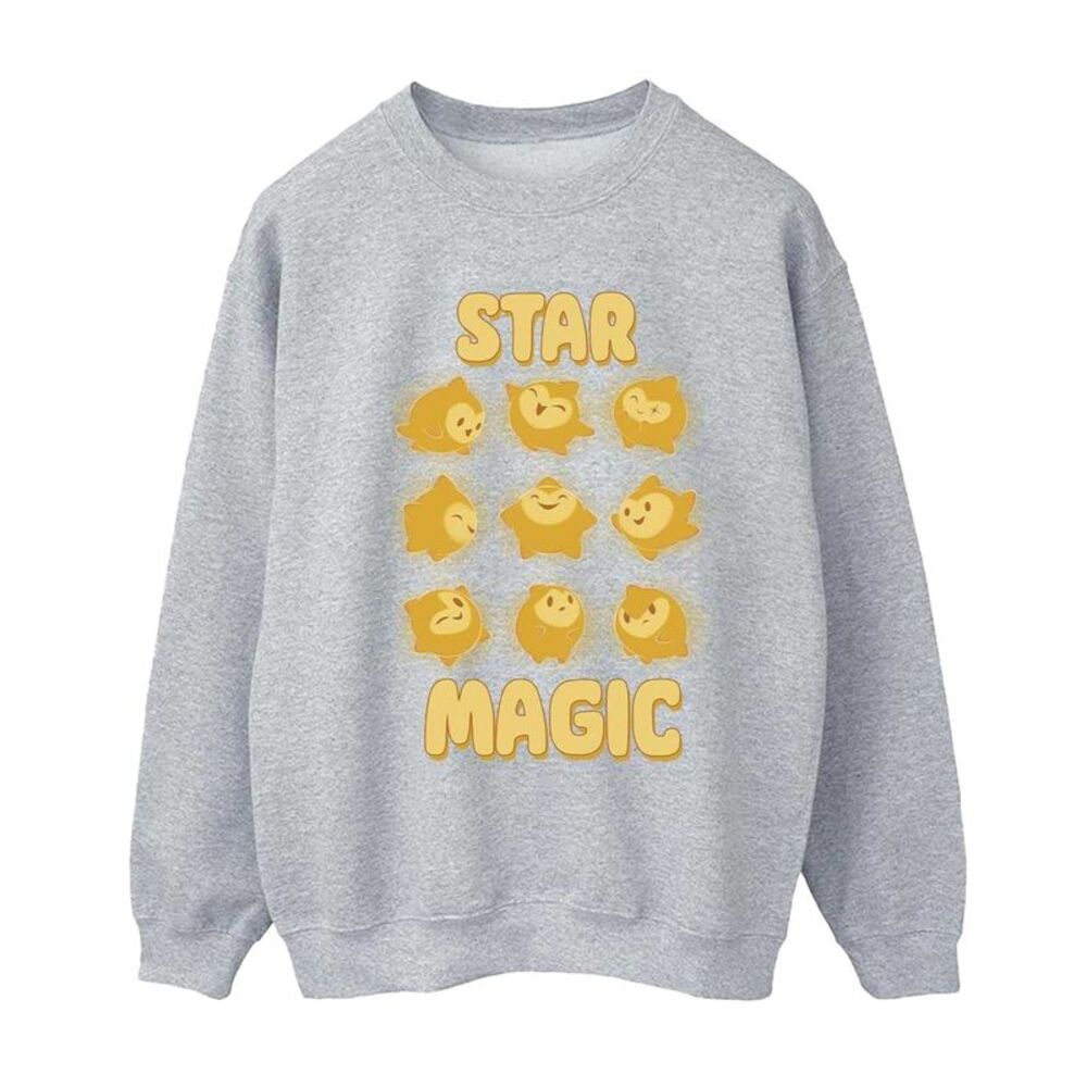 Wish Womens/Ladies Star Magic Tile Sweatshirt / Sport Grey
